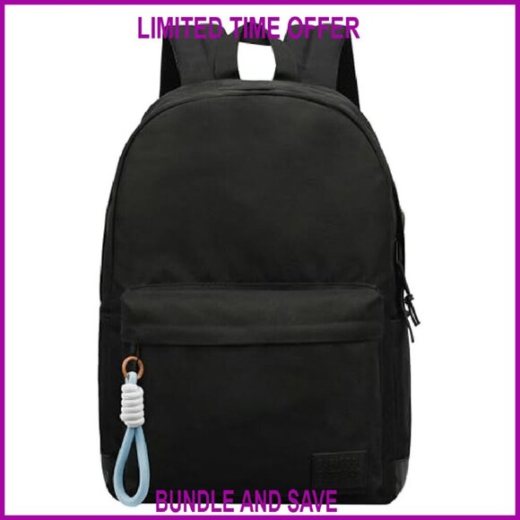 Lightweight Laptop Backpack with USB Charging Port, Waterproof Oxford Fabric main image 6
